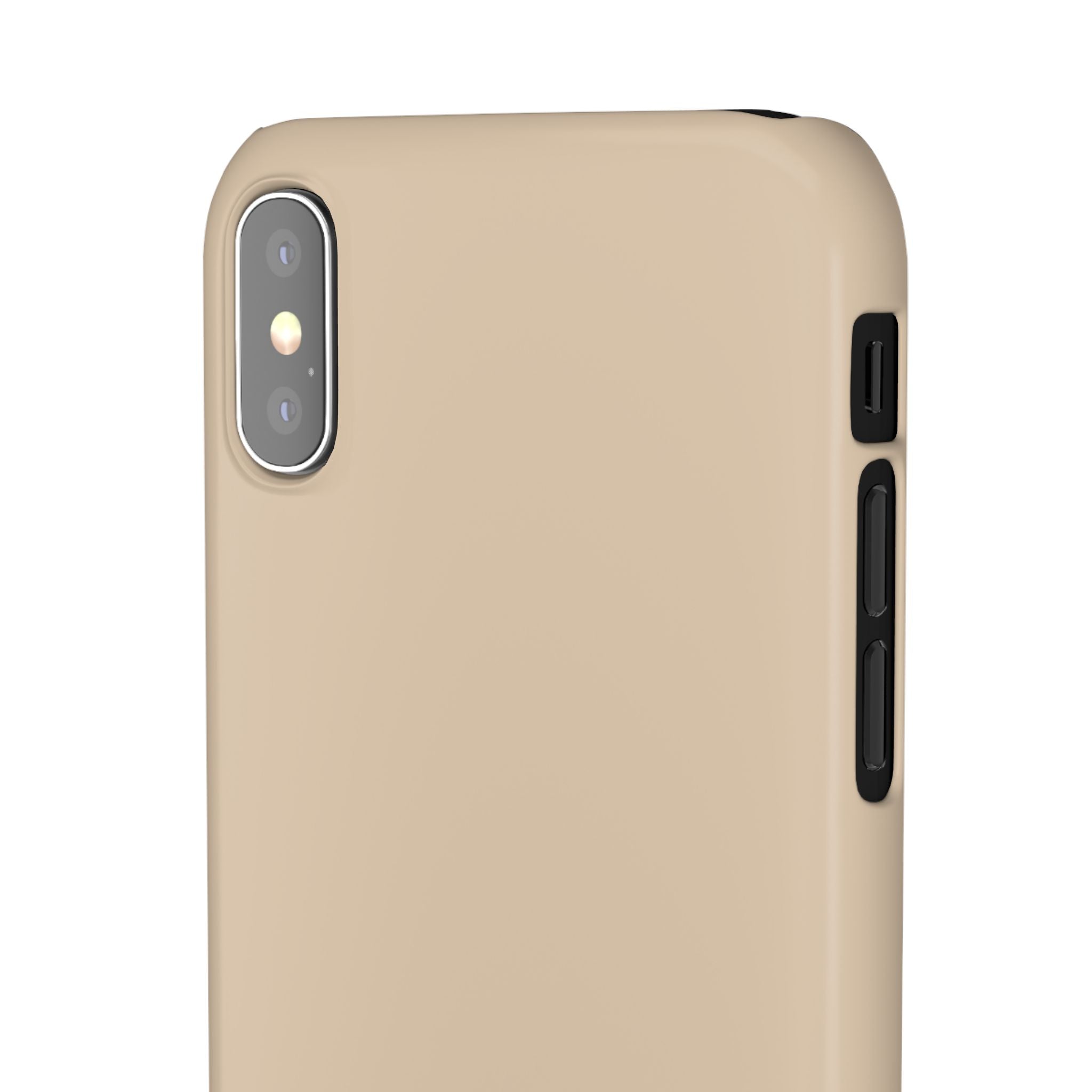 Beige Snap Phone Case