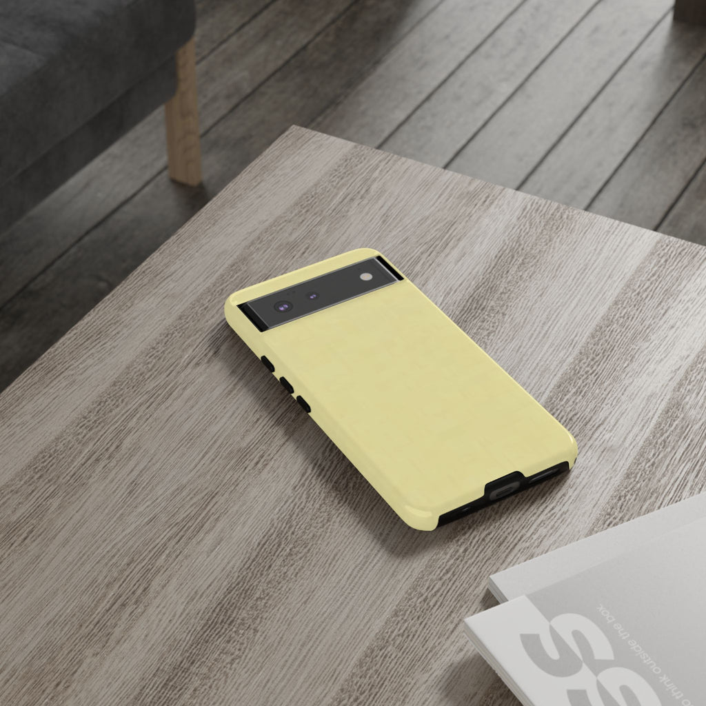 Pale Yellow Protective Phone Case