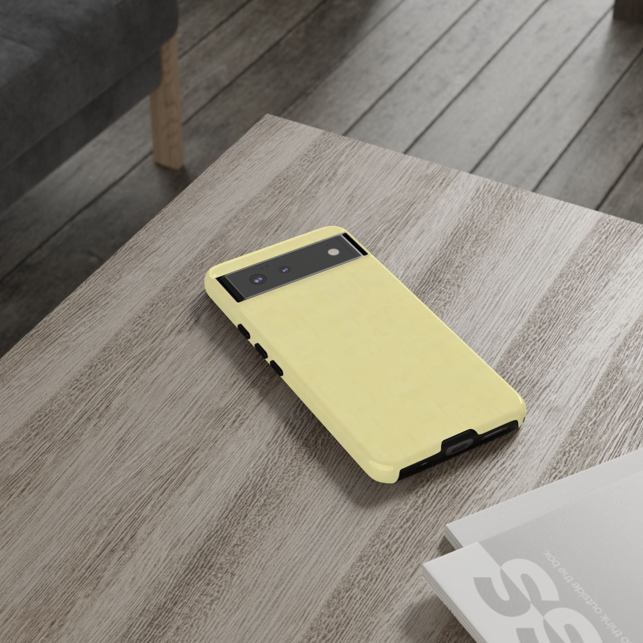 Pale Yellow Protective Phone Case