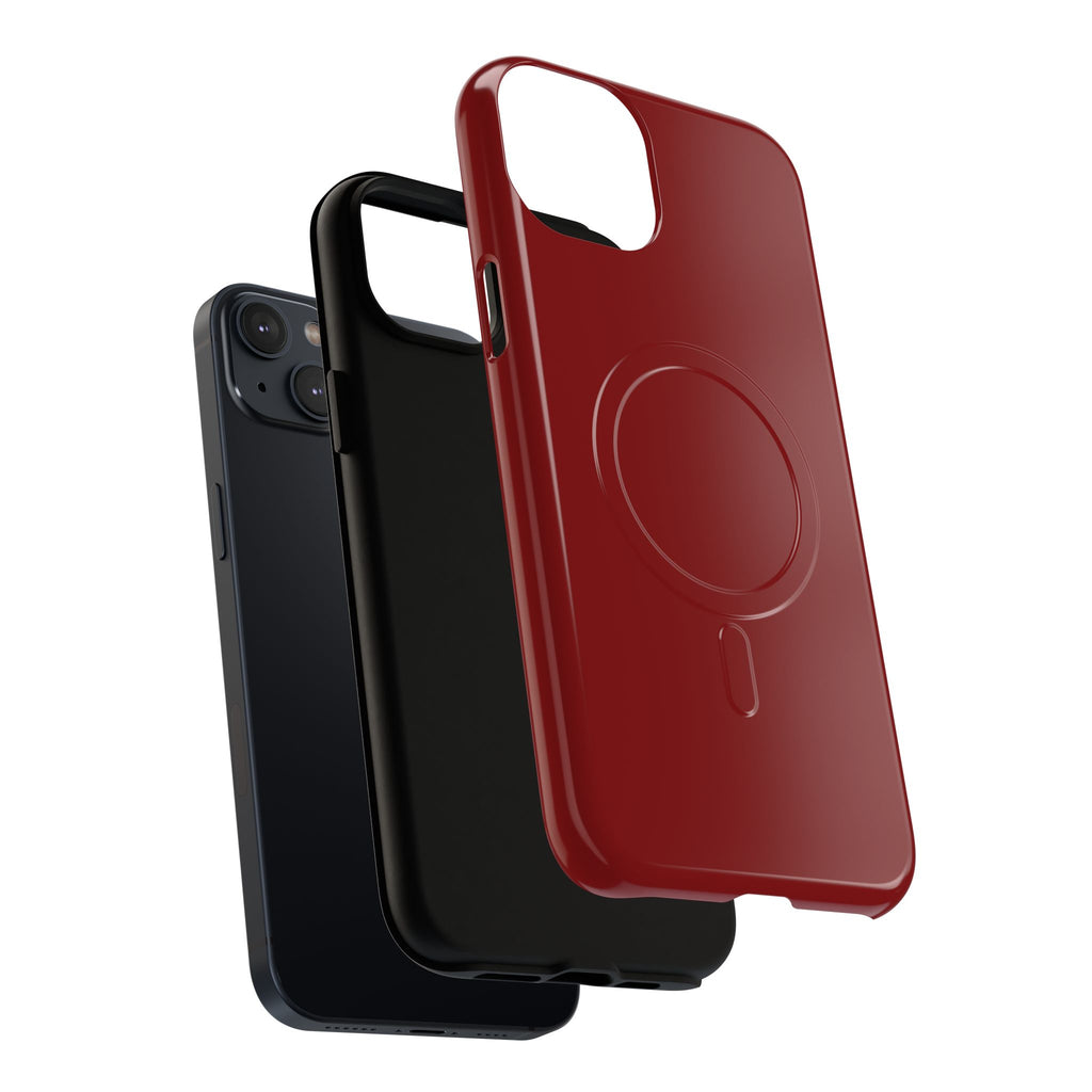 Dark Red MagSafe Protective Phone Case