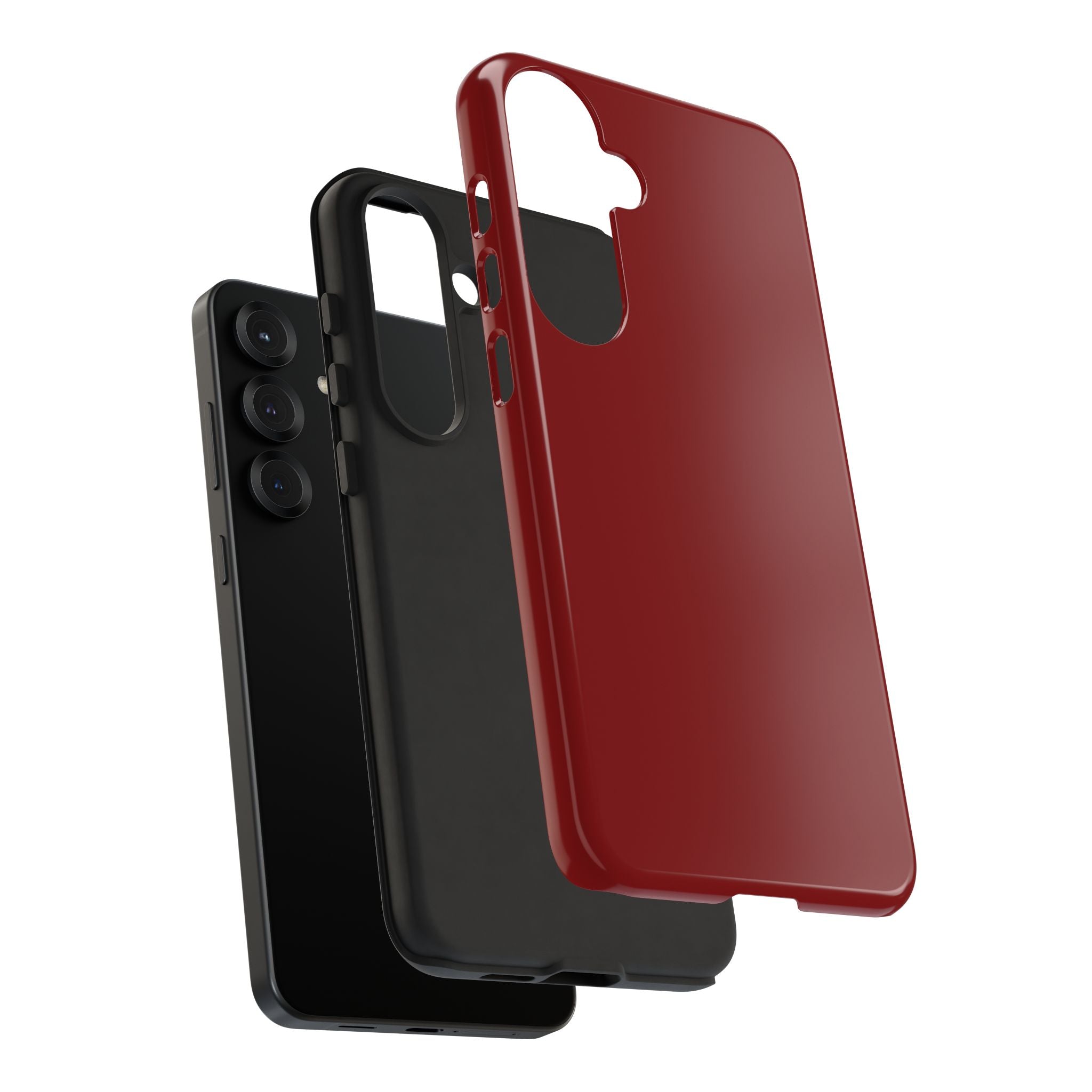 Dark Red Protective Phone Case