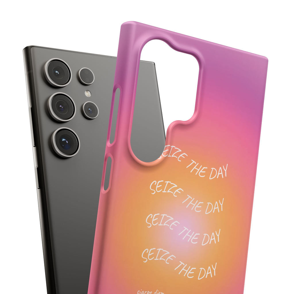 Carpe Diem Sunburst Gradient Snap Phone Case