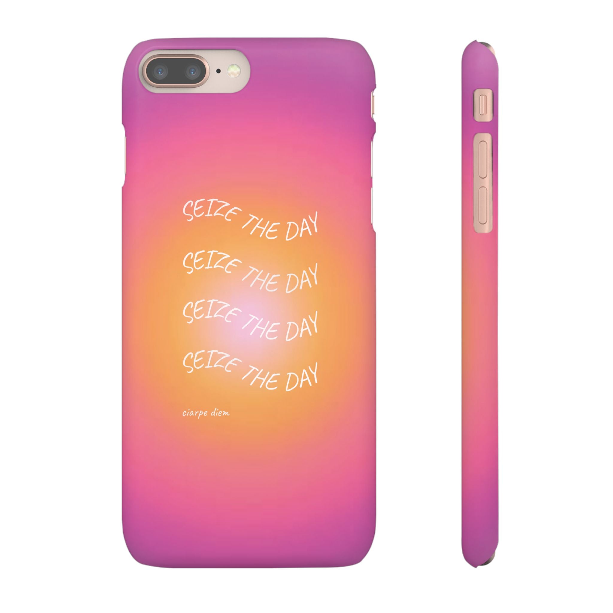 Carpe Diem Sunburst Gradient Snap Phone Case