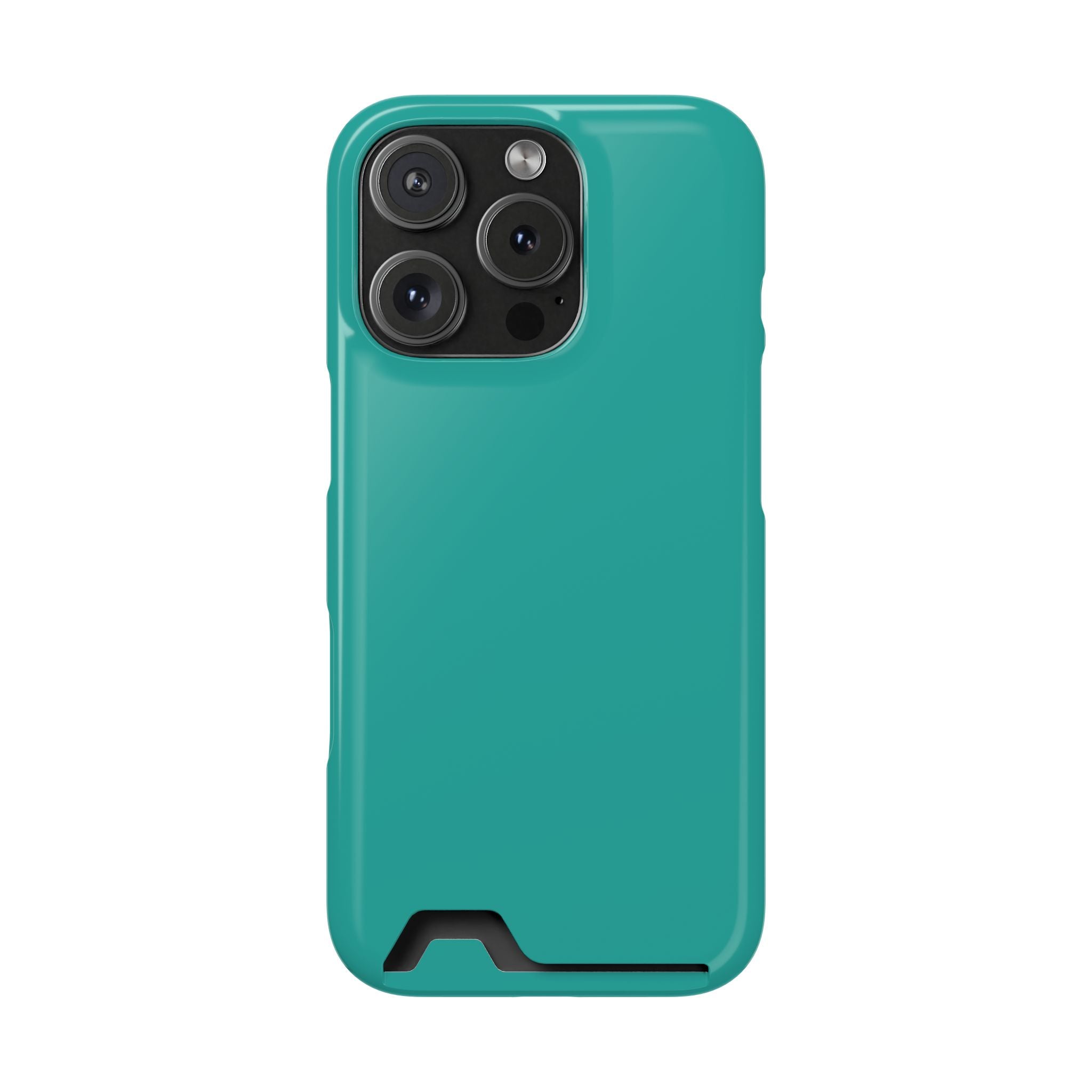 Teal Card-Holder Phone Case