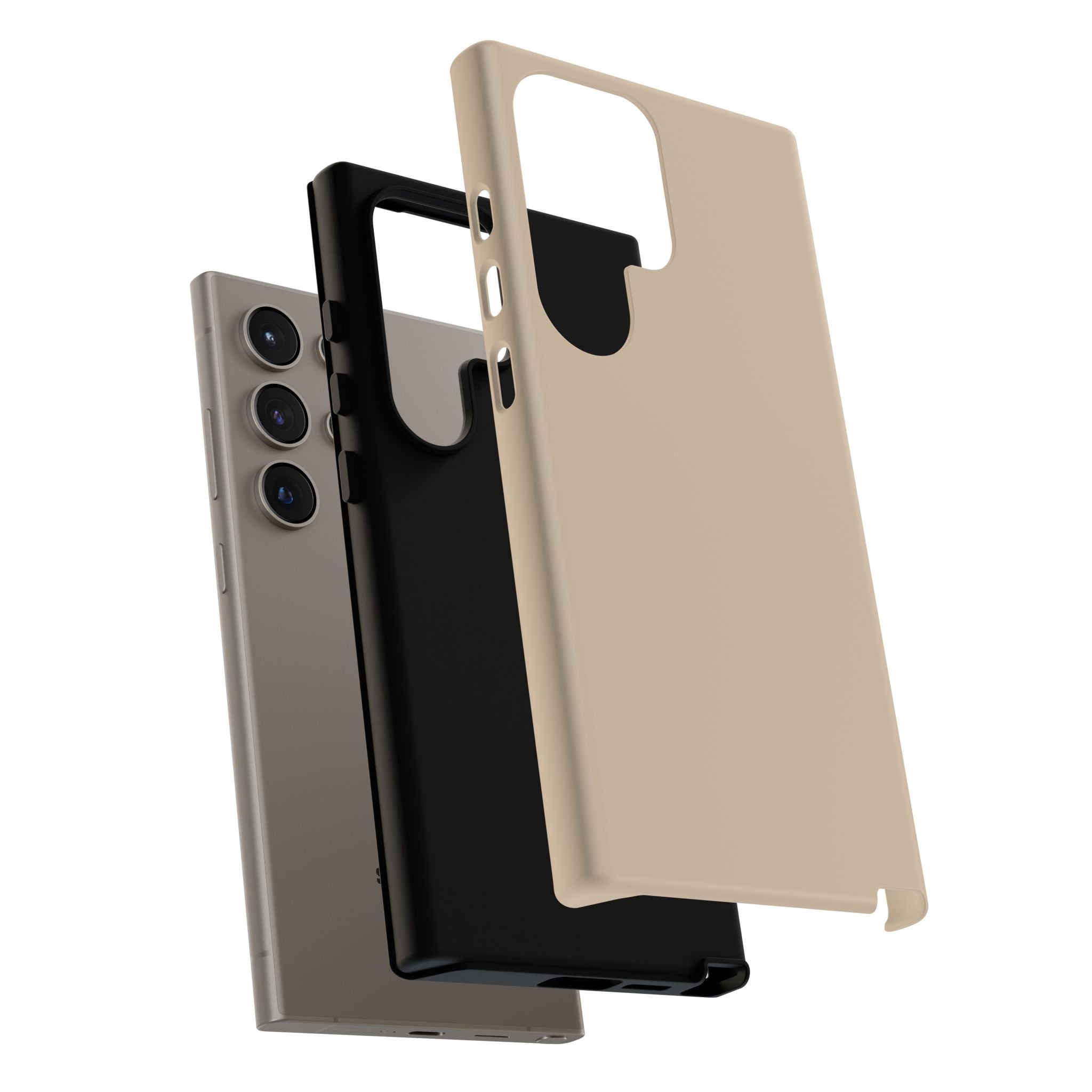 Beige Protective Phone Case