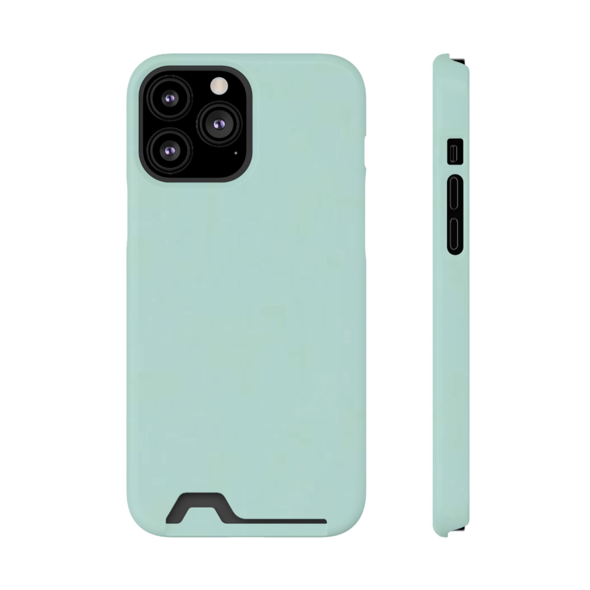 Light Mint Card Holder Phone Case