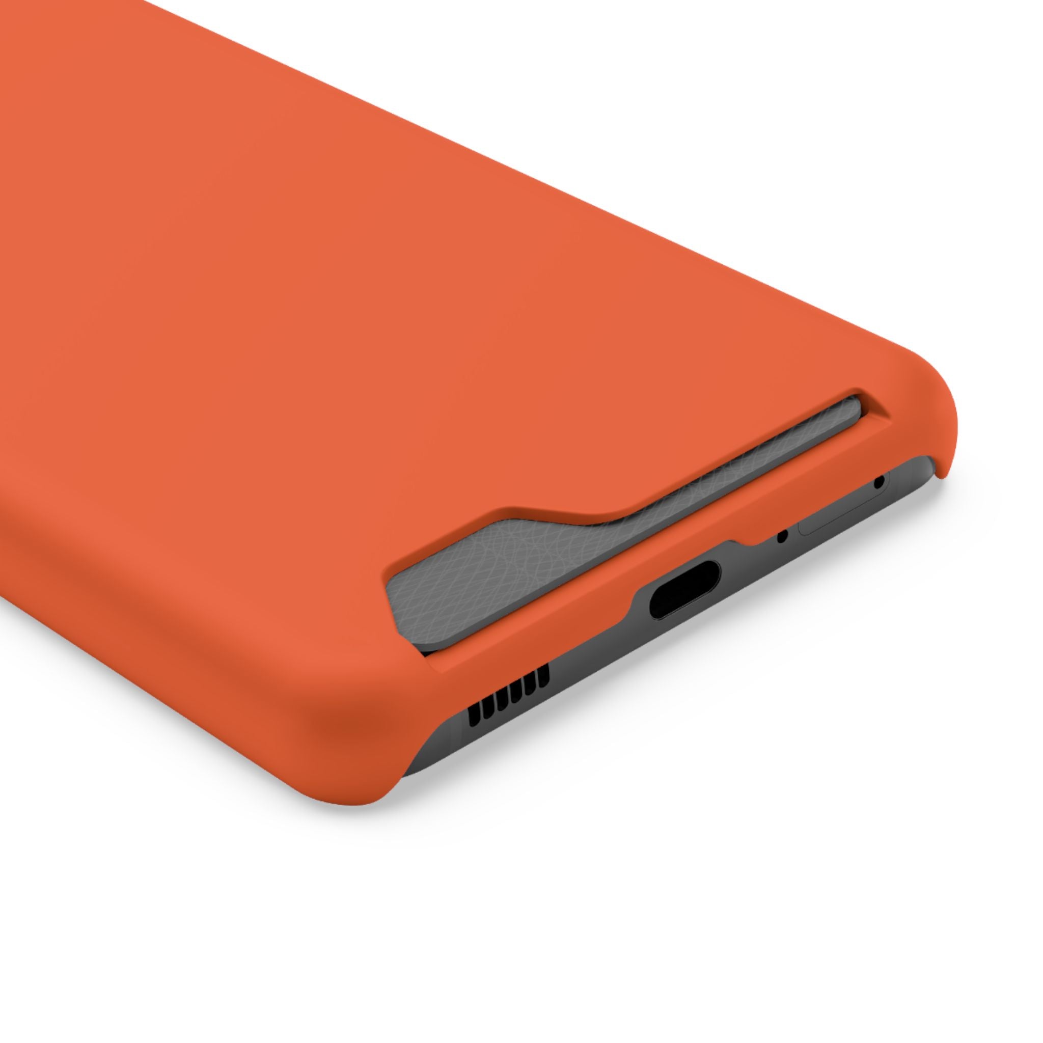 Orange Card-Holder Phone Case
