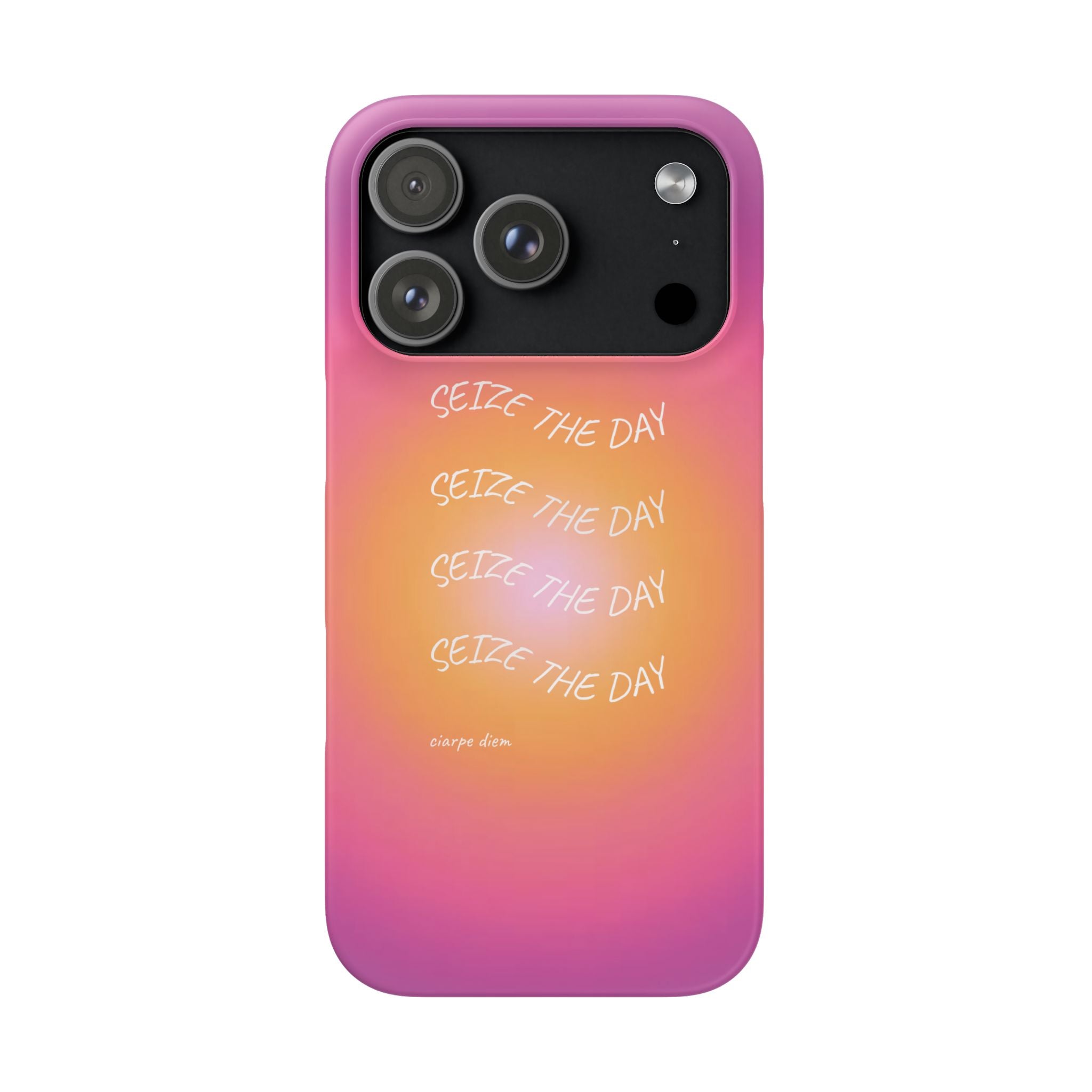 Carpe Diem Sunburst Gradient Snap Phone Case