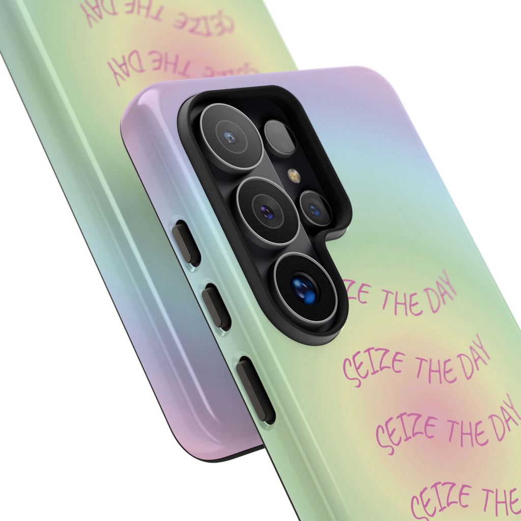 Bermuda Halo Seize The Day Pastel Gradient Tough Phone Case