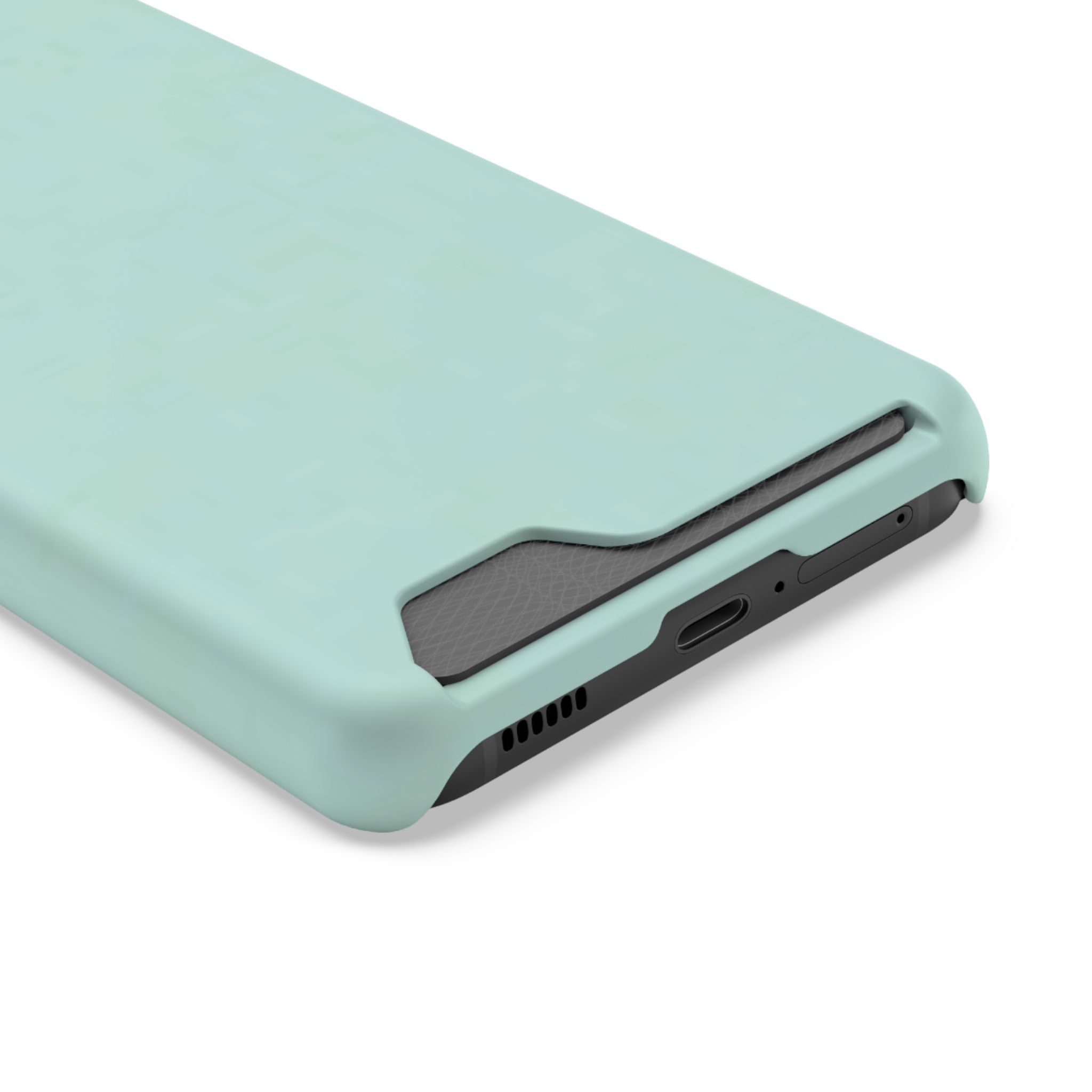 Light Mint Card Holder Phone Case