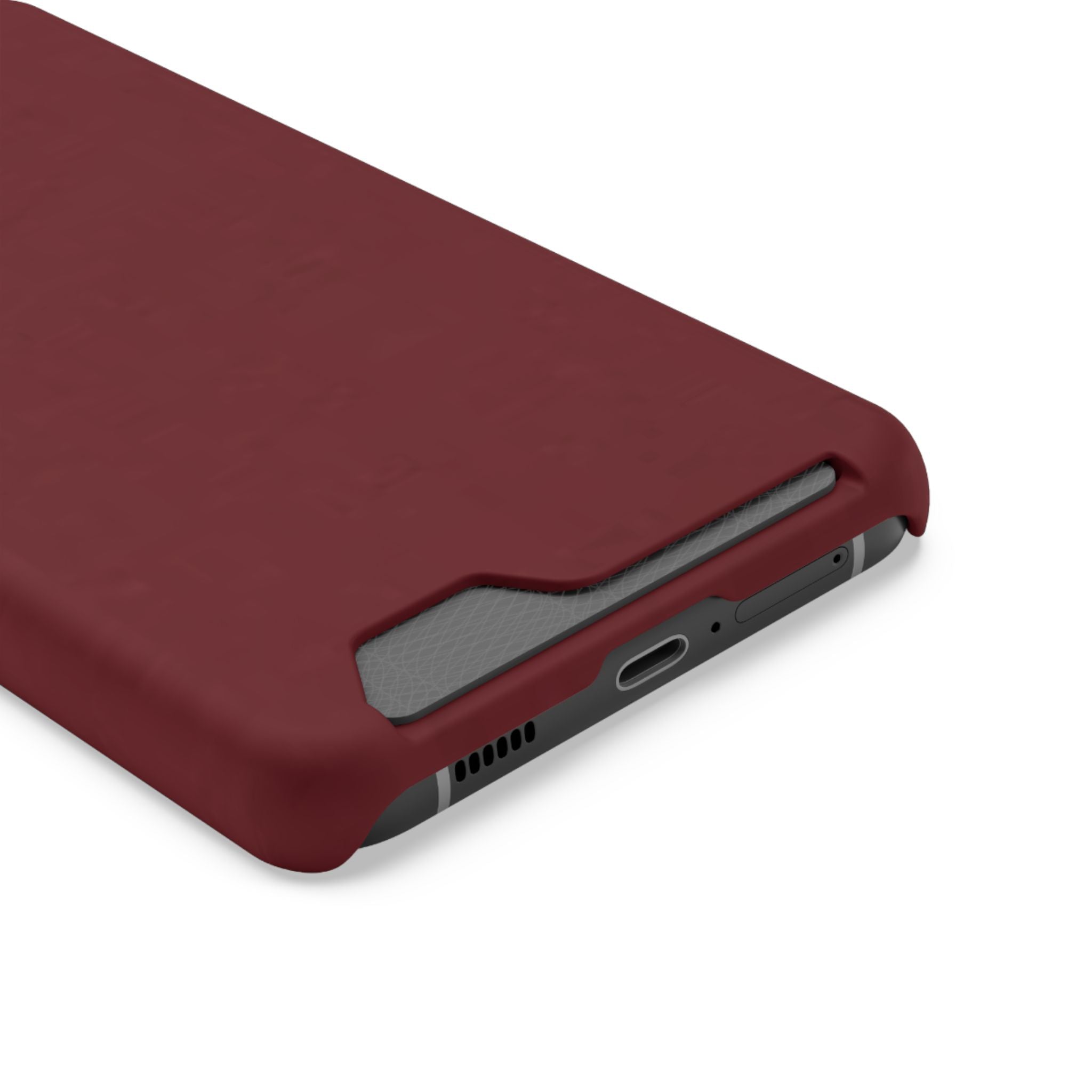 Dark Cherry Card Holder Phone Case