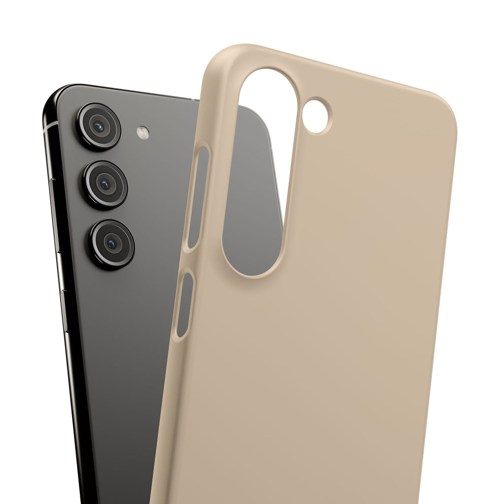 Beige Snap Phone Case