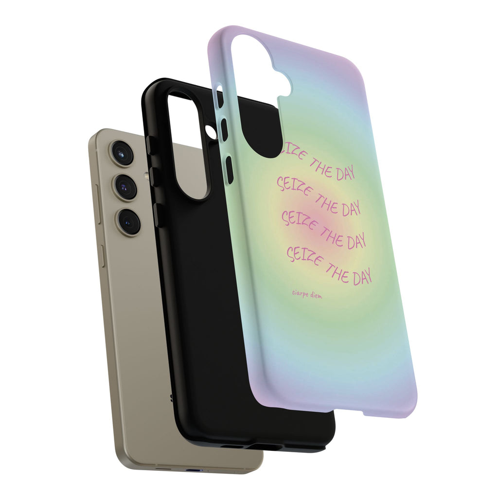 Bermuda Halo Seize The Day Pastel Gradient Tough Phone Case