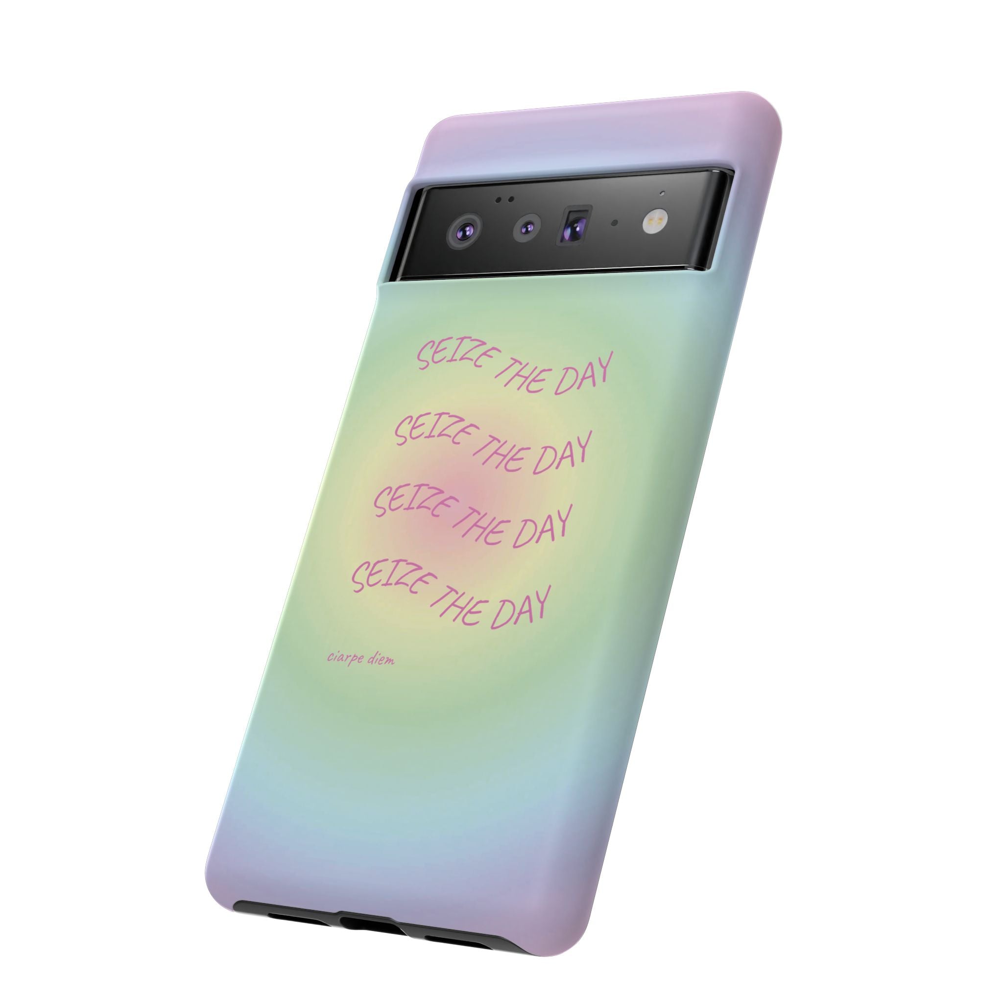 Bermuda Halo Seize The Day Pastel Gradient Tough Phone Case