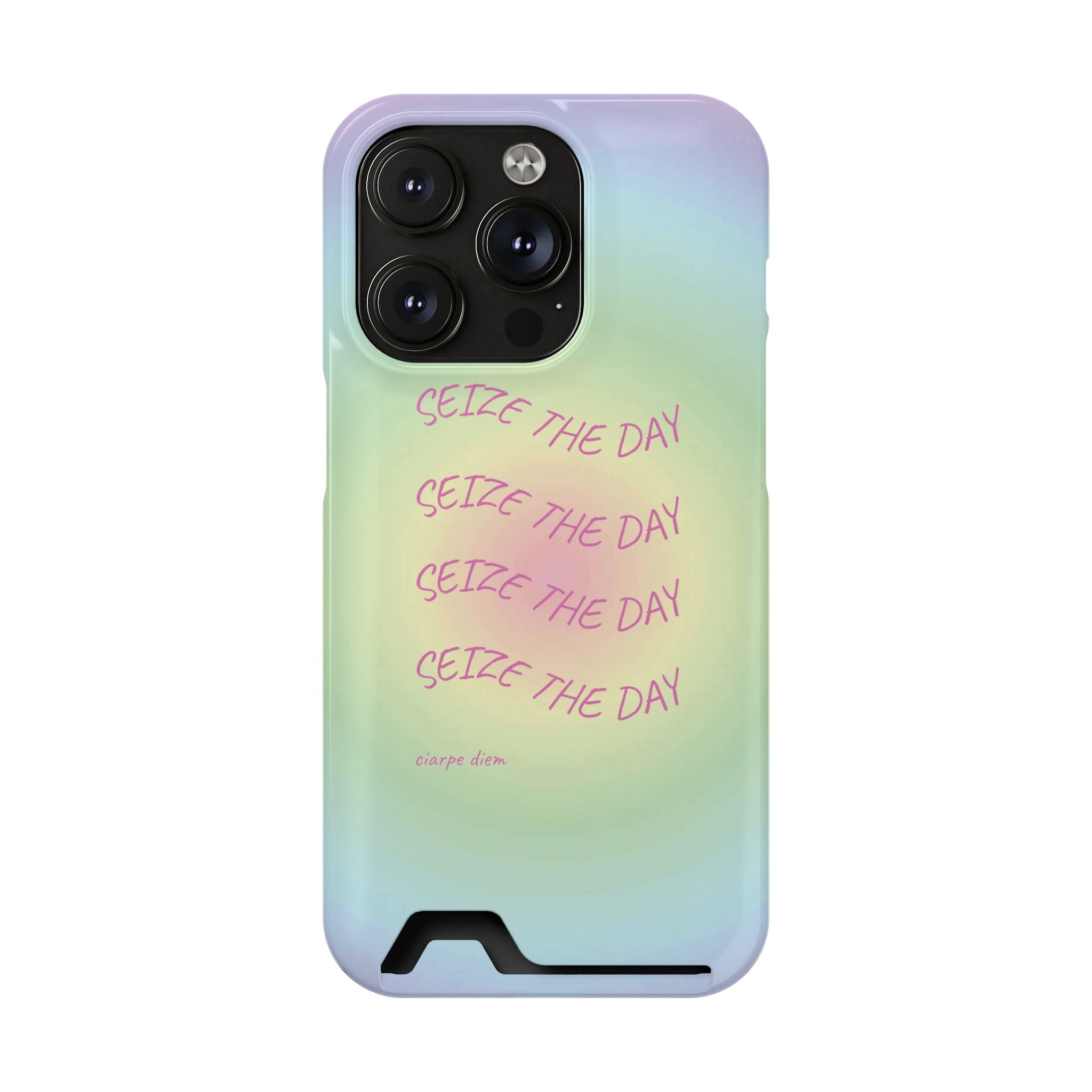 Bermuda Halo 'Seize The Day' Card Holder Phone Case
