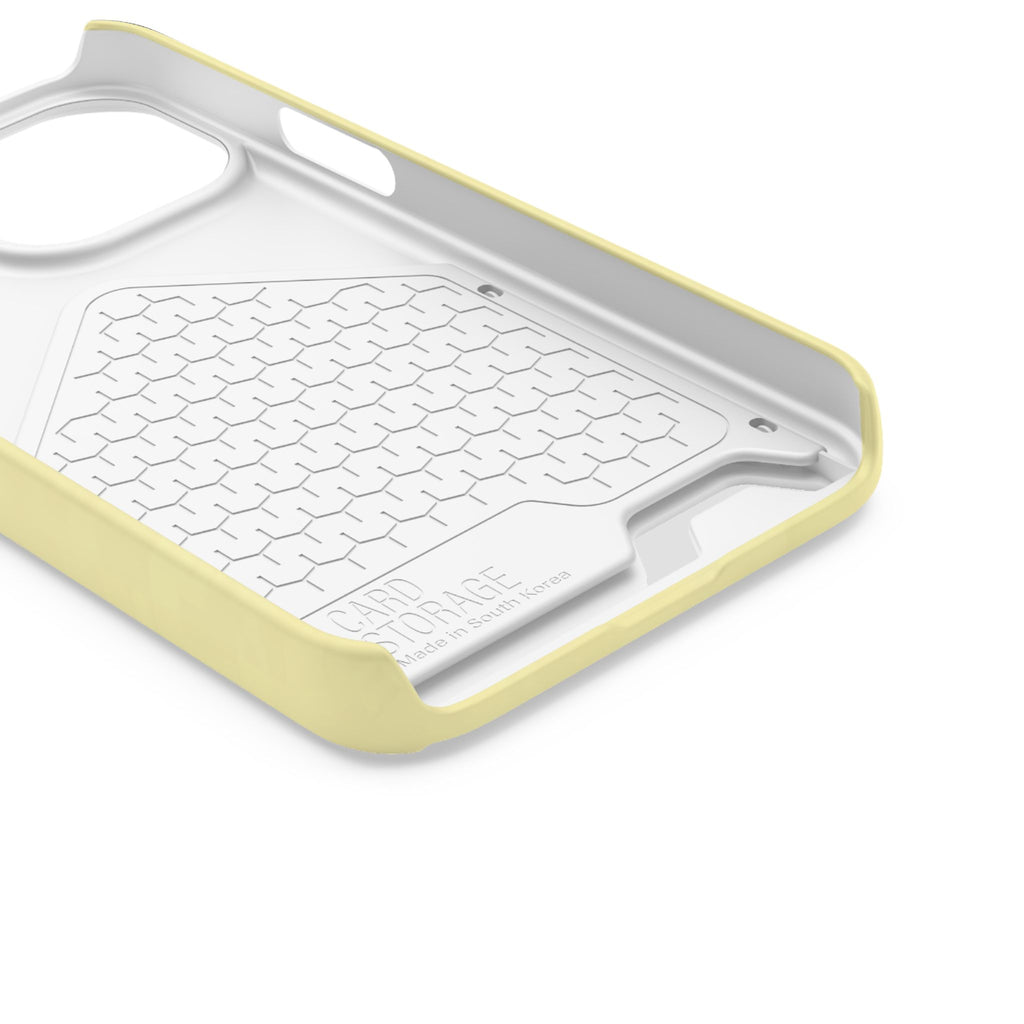 Pale Yellow Card-Holder Phone Case