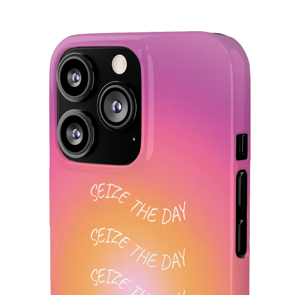 Carpe Diem Sunburst Gradient Snap Phone Case