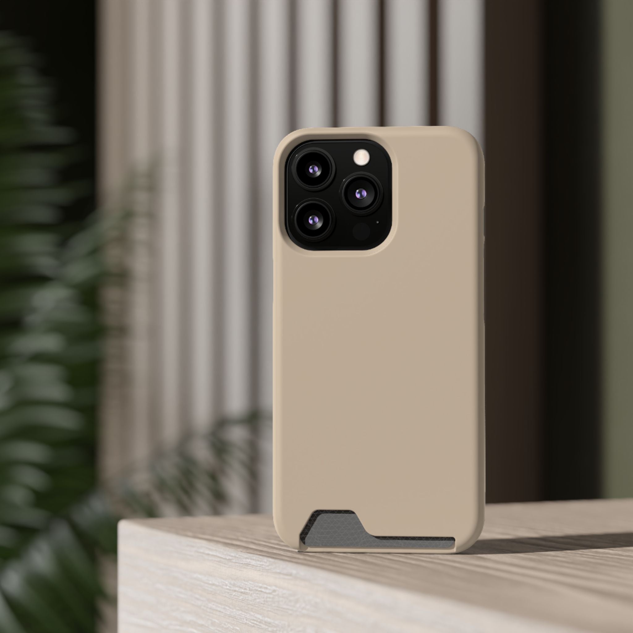 Beige Card-Holder Phone Case