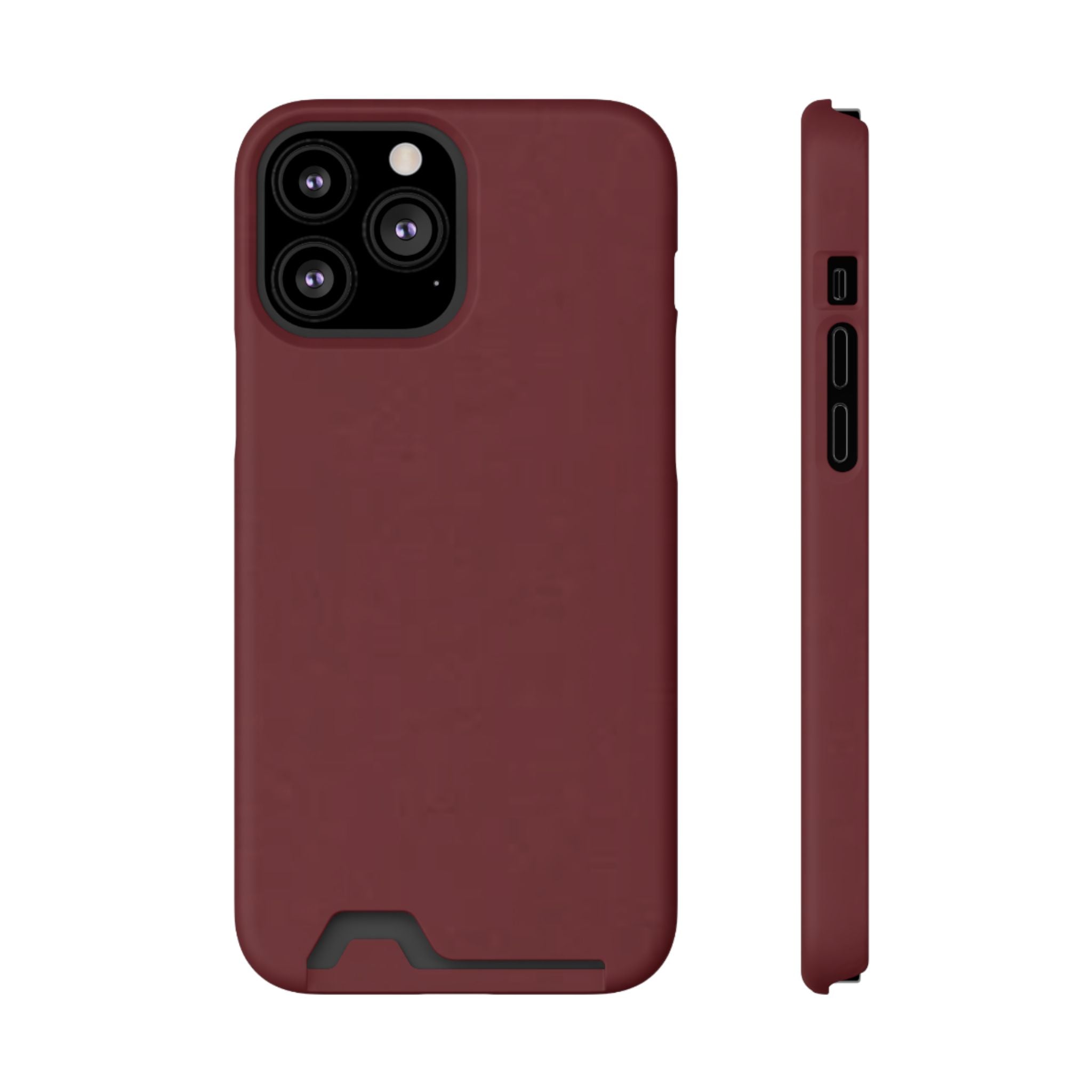 Dark Cherry Card Holder Phone Case